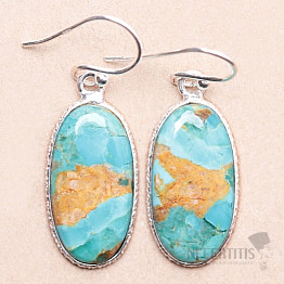 Turquoise earrings silver Ag 925 31850