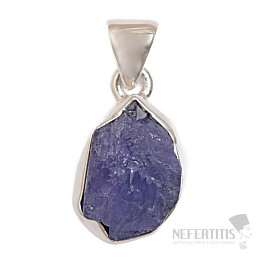 Tanzanite raw pendant silver Ag 925 LOT319