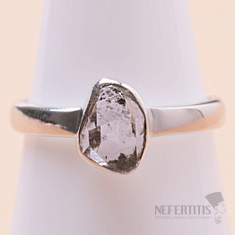 Herkimer diamant prsten stříbro Ag 925 LOT32