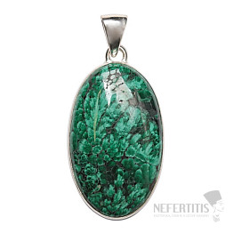 Malachite pendant silver Ag 925 P32
