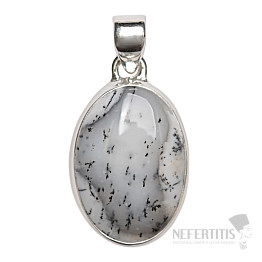 Opál dendritické prívesok striebro Ag 925 P3221