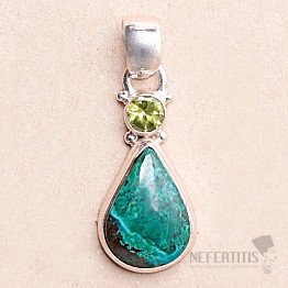 Chrysokoll-Anhänger Silber Ag 925 32274