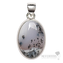 Opál dendritické prívesok striebro Ag 925 P3242