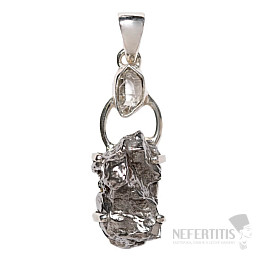 Designer pendant meteorite Campo del Cielo silver Ag 925 P325