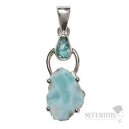 Designer pendant larimar silver Ag 925 P331