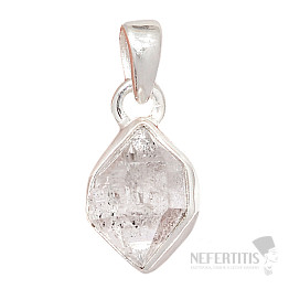 Herkimer diamant prívesok striebro Ag 925 P3316