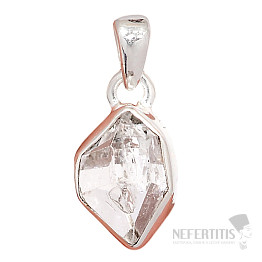 Herkimer diamond pendant silver Ag 925 P3333