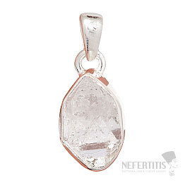 Herkimer diamond pendant silver Ag 925 P3346