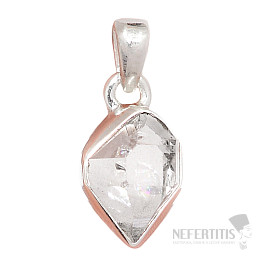 Herkimer diamond pendant silver Ag 925 P3366