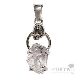 Designer pendant Herkimer diamond silver Ag 925 P337