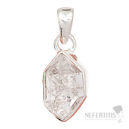 Herkimer diamond pendant silver Ag 925 P3377