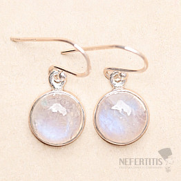 Rainbow moonstone earrings silver Ag 925 E3388