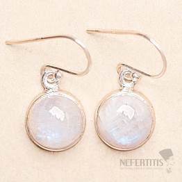 Regenbogenmondstein-Ohrringe, Silber Ag 925 E3403