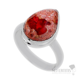 Opál mexický ohnivý prsteň striebro Ag 925 34203