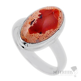 Opál mexický ohnivý prsteň striebro Ag 925 34210