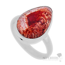 Opál mexický ohnivý prsteň striebro Ag 925 34238