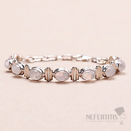 Mondstein-Regenbogenarmband Silber Ag 925 34299