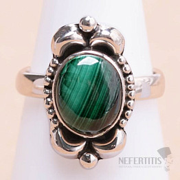 Malachit-Ring Silber Ag 925 34353