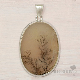 Achat dendritischer Anhänger Silber Ag 925 P3467