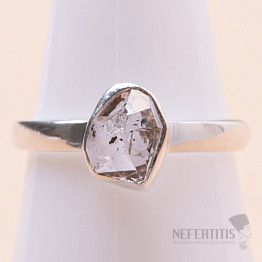 Herkimer diamant prsten stříbro Ag 925 LOT35