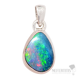 Opal Australian pendant silver Ag 925 P35