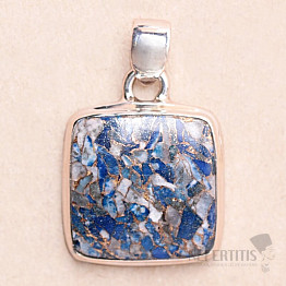 Lapislazuli Anhänger Silber Ag 925 35043