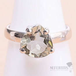 Grüner Amethyst - Prasiolith Ring Silber Ag 925 35185