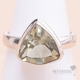Grüner Amethyst - Prasiolith Ring Silber Ag 925 35246