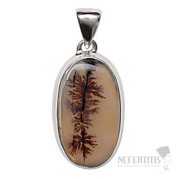 Achat dendritischer Anhänger Silber Ag 925 P3559