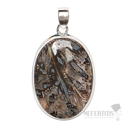 Achat-Röhrenanhänger Silber Ag 925 P356