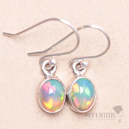 Opal Ethiopian earrings silver Ag 925 KO358