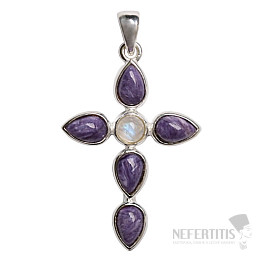 Designer pendant with charm, silver Ag 925 P370