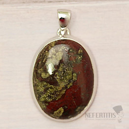 Dragon stone pendant silver Ag 925 P372