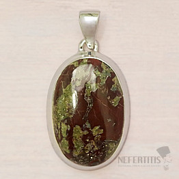 Dragon stone pendant silver Ag 925 P373