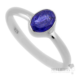 Tanzanit prsteň striebro Ag 925 37412