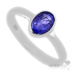 Tanzanit prsteň striebro Ag 925 37417