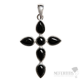 Designer pendant onyx silver Ag 925 P381