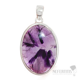 Amethyst star pendant silver Ag 925 P385