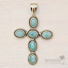 Larimar-Anhänger Silber Ag 925 39001