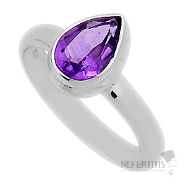 Amethyst cut ring silver Ag 925 39214