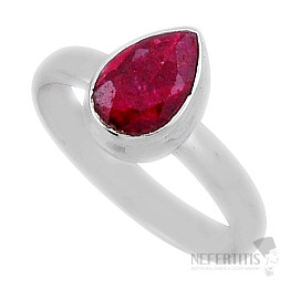 Indian ruby - modified ring silver Ag 925 39218