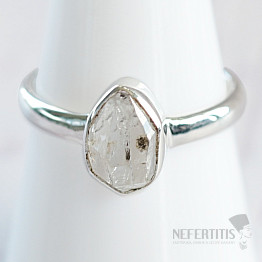 Herkimer diamond ring silver Ag 925 R3930