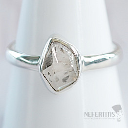 Herkimer diamant prsteň striebro Ag 925 R3939