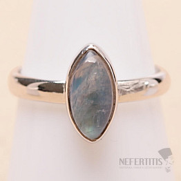 Mesačný kameň dúhový prsteň striebro Ag 925 R3960