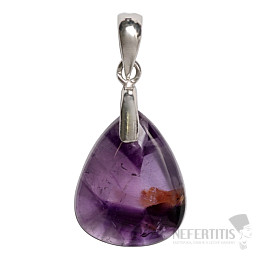 Amethyst-Trapiche-Anhänger, Silber Ag 925, Nr. 4