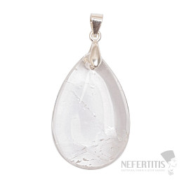 Crystal clear pendant silver Ag 925 no. 4