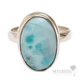 Larimar prsten stříbro Ag 925 R40