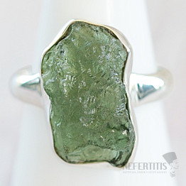 Moldavite silver ring Ag 925 R400