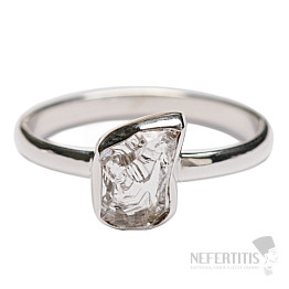 Herkimer diamant prsten stříbro Ag 925 R4036