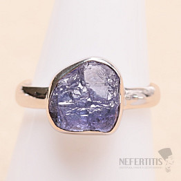 Tanzanite raw ring silver Ag 925 LOT406